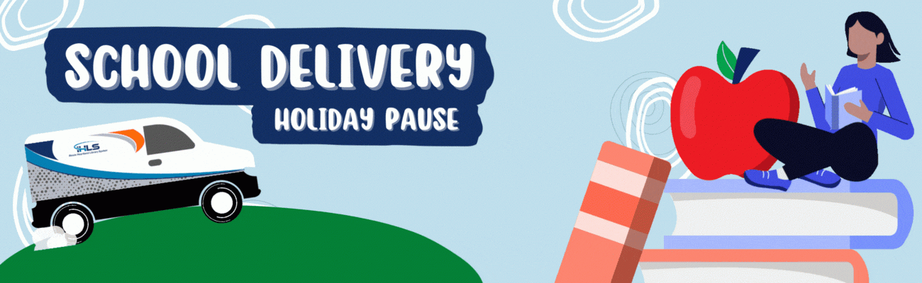 School Delivery Holiday Pause graphic